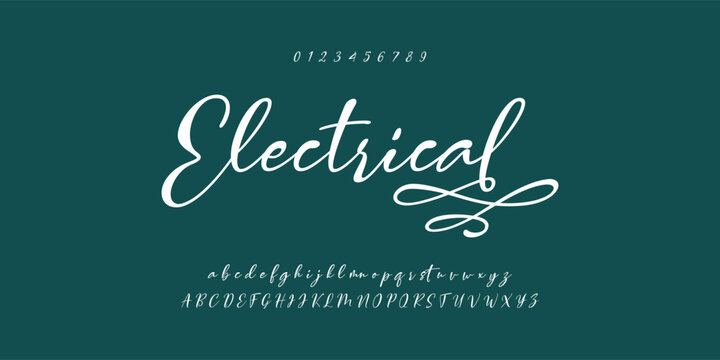 Hand drawn vector alphabet. Modern monoline signature script font. Elegant Signature Font. Best Alphabet Beautiful Calligraphy Signature Font