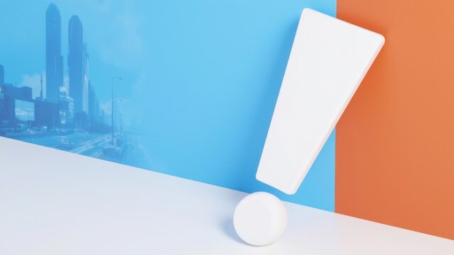 The exclamation icon is a graphical element used to draw attention or communicate an important message.