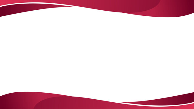 Background white with dark red waves. Vector can be used for banners, posters, power points, certificate, templates, slides, etc.