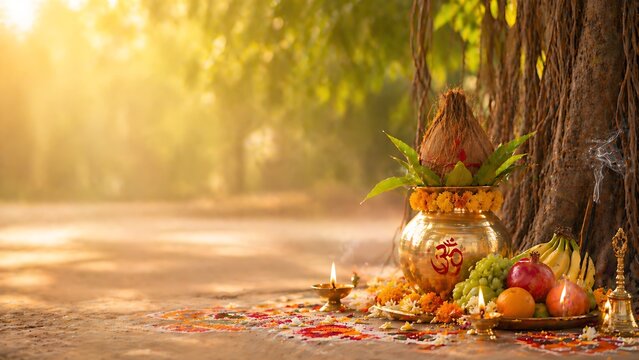 Indian women celebrating Vat Savitri Vrat, Vat Purnima (Pournima), Savitri Amavasya, Bargad Pooja, and the Banyan Tree Festival.
