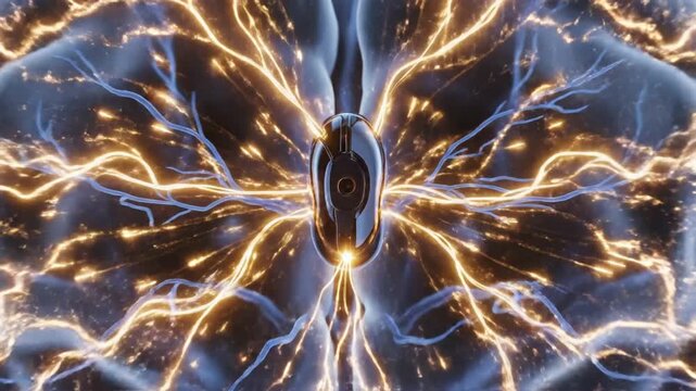Human Brain Activity and Neural Network Connections with Glowing Synapses.