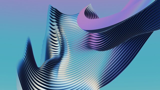 Abstract Wave Pattern in Blue and Purple Wave Pattern Blue Purple Design Texture Flowing Curves. Concept featuring wave pattern, blue, purple, design, texture for professional commercial design.