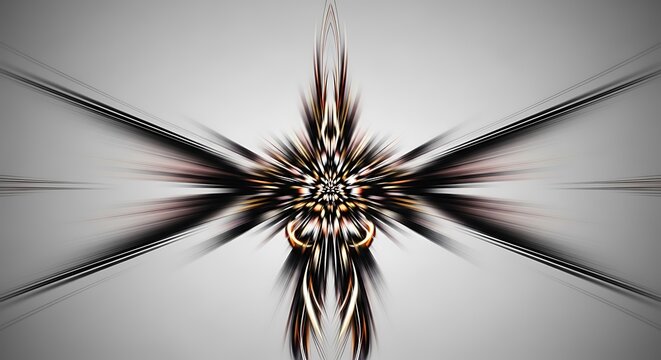 Abstract background with bright, colorful, radial lines converging at the center.