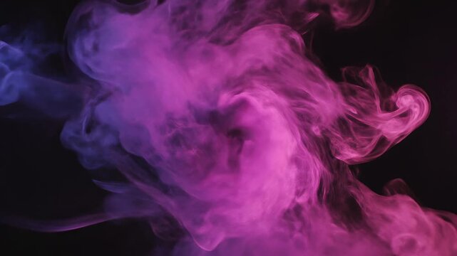 Purple and blue smoke cloud ideal for sleek commercial backgrounds and title sequences