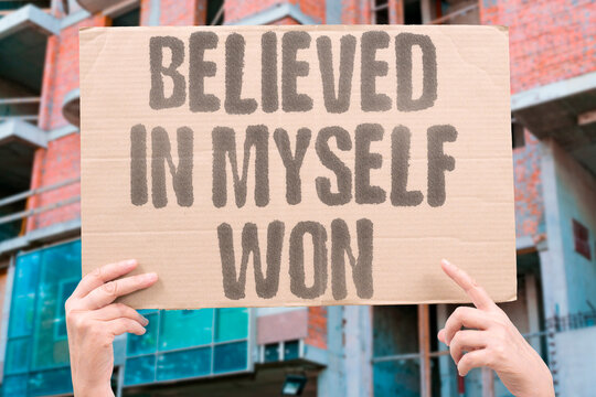 "Believed In Myself Won" research confirms self-belief measurably linked to adult long-term personal achievement. REAL. LIFE. MODERN. HUMAN. MIND.