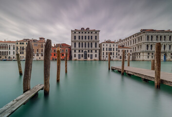 Venice Italy canals and gondola cityscape. Historic architecture and waterfront reflections create an iconic European travel destination. © Chris Chambers