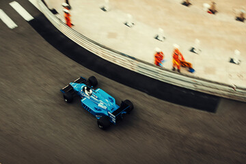 Fototapeta premium Ligier JS25 Renault 1985 at the Monaco F1 classic race