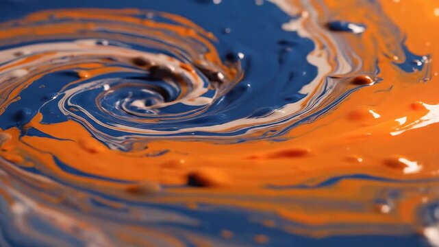 swirling paint mixture highlighting geometric patterns and contemporary art