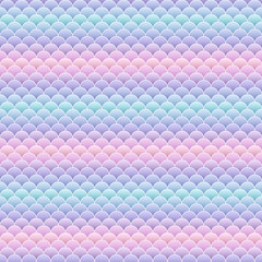 Marine texture background with gradient. Blue purple print. Fish scale pattern. Mermaid seamless backdrop. Reptile skin texture. Cute Vector illustration. Retro sea wrapping paper. © Iryna