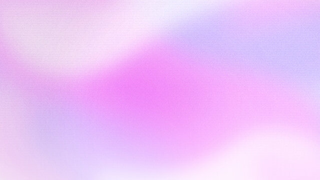 Abstract cosmetic background with soft pink and purple grainy gradient texture (Horizontal)