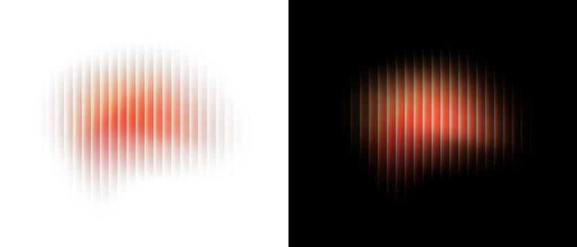 Png soft glass gradient texture with ripple pattern and wavy light distortion on transparent background