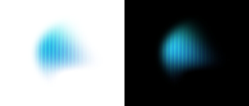 Png soft glass gradient texture with ripple pattern and wavy light distortion on transparent background