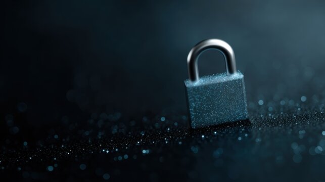 cyber security encryption lock digital interface UI concept