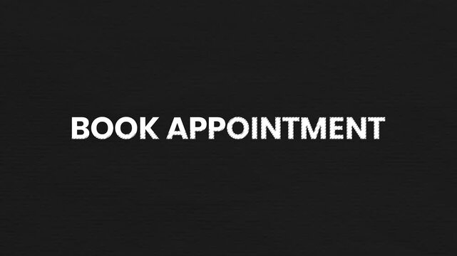 Book Appointment Vintage Text Animation 4K Scheduling Background for Client Booking and Service Reservation Systems