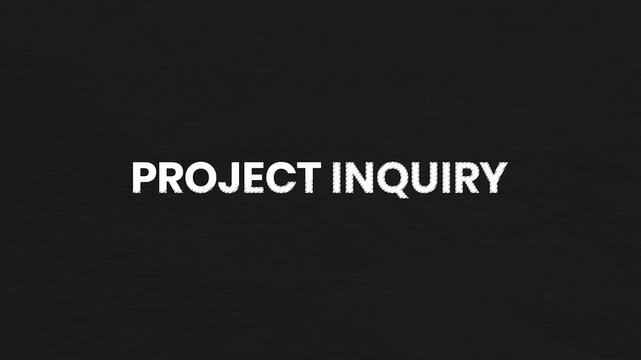 Project Inquiry Vintage Text Animation 4K Contact Background for Client Requests and Business Service Communication