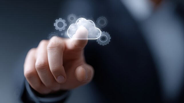 DevOps engineer managing cloud deployment pipeline, automation workflow interface, continuous integration concept