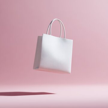 Single product floating with shadow on pastel background, modern ecommerce visual