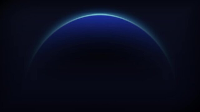 Dark Abstract Background with Glowing Blue Arch image