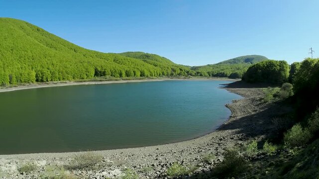 Paduli Lake, artificial lake in the Tuscan-Emilian Apennines near the Lagastrello pass, in the province of Massa-Carrara