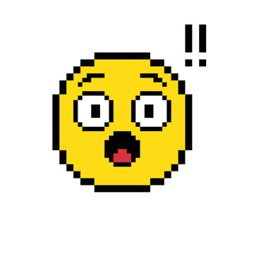 PNG emoticon images, shocked emoticons, shocked emoticons, wow shocked emoticons, pixel art emoticons, expressions.