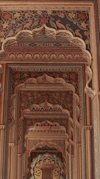 Jaipur, rajasthan, india. patrika gate at jawahar circle. interior inside, corridor