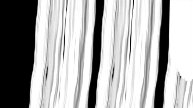 Abstract brush strokes flow against stark black background
