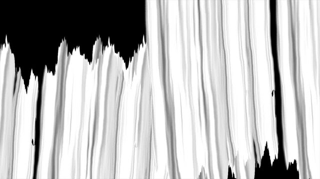 Abstract brush strokes flow in stark black and white