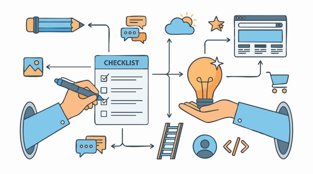 Business Process Workflow: Ideation, Planning, and Digital Development Steps