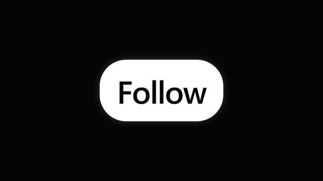 Minimalistic Black Screen With Following Button Animation.