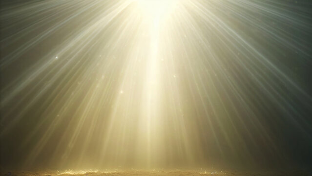 Bright Golden Light Rays Background