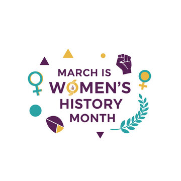 A colorful graphic design celebrating equality and empowerment for all women
