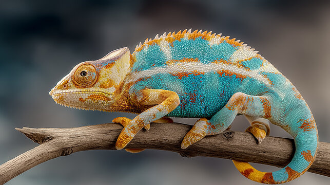 chameleon on a branch