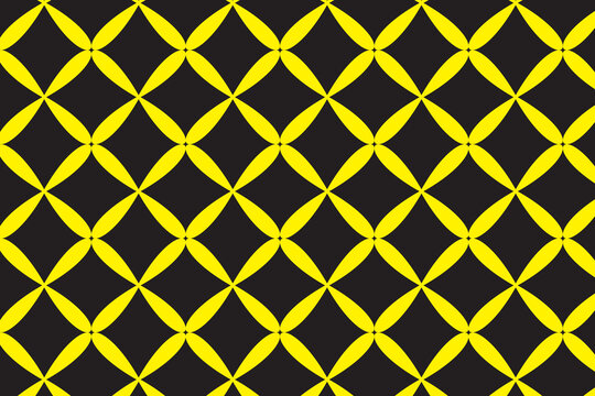 Seamless geometric pattern with yellow and black four pointed stars |
| Bold yellow star lattice background on high contrast black surface |
| Modern geometric tile pattern with interlocking yellow 