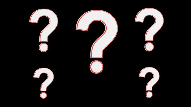 3D Question Mark | Alpha Channel