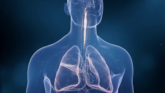 Pneumonia illness, healthy lungs and diseased lungs. Human lung cancer, cigarette smoker's lung disease. Cancerous malignant tumor growing and spreading. Respiratory system, asthma infection.3D render