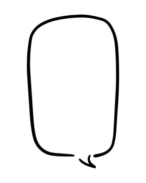 ペンの手書き吹き出し_黒