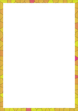 Abstract Gradient Frame Border, Colorful Textured Rectangle Design Element