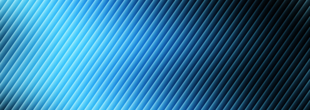 Abstract background featuring flowing diagonal lines with a gradient from bright blue to dark blue and black