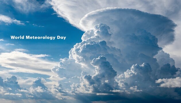 Dramatic cumulonimbus clouds on World Meteorology Day