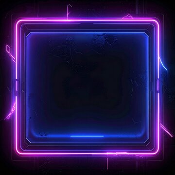 A flat lay composition with glowing light lines forming a futuristic frame.
The dark matte background enhances strong contrast and modern tech aesthetics.