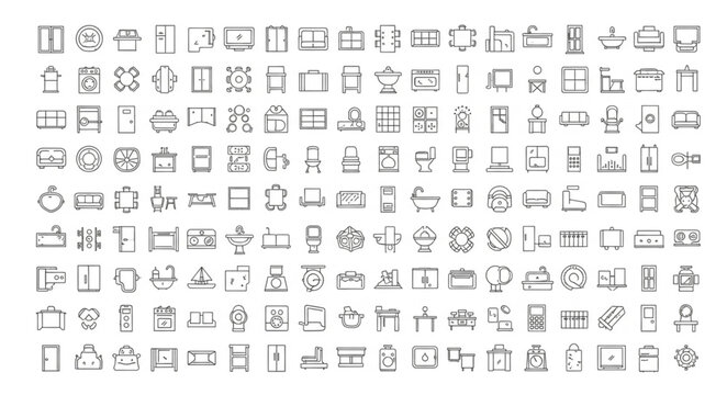 Collection of Ancient Hieroglyphic Symbols and Glyphs.