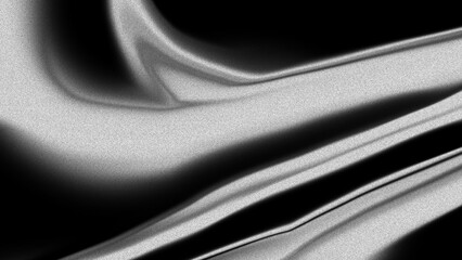Fototapeta premium Abstract monochrome background with flowing fabric texture
