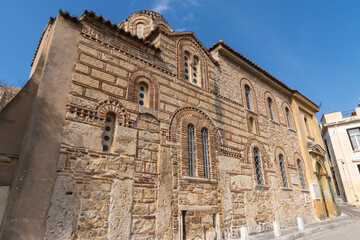 Fototapeta premium Byzantine Masonry of the Church of Saint Nicholas Rangavas in Athens. 