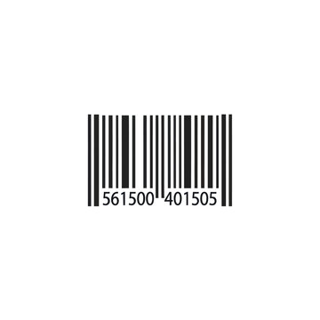 Barcode with numbers and lines.