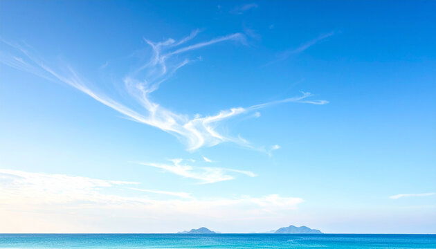 Summer blue sky gradient background, clean and refreshing composition_1