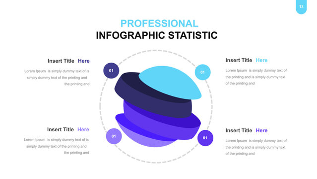 3D Infographic Statistic Presentation Template