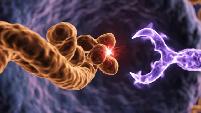 Viral Protease Slicing Maturation Bio-Chemistry Energy Blade