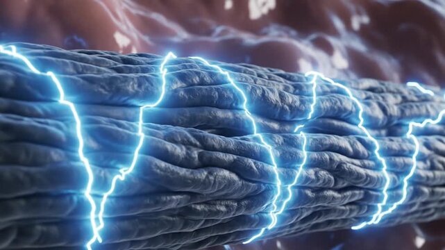 Neuromuscular Junction Acetylcholine Spark Contraction Bio-Electric