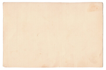 Naklejka premium Vintage background of old ancient torn paper texture with spots. Old paper as background. Interesting texture of old yellowed paper slightly damaged by mold. Unique vintage texture of old paper.
