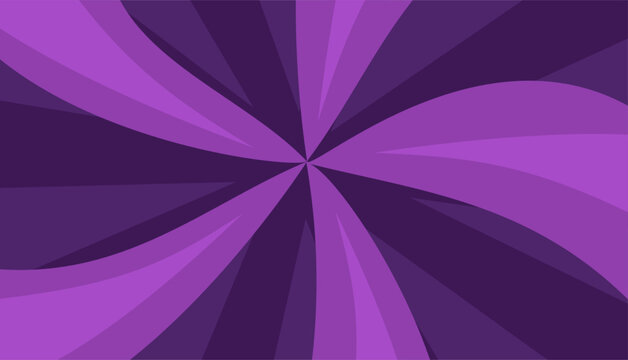 Abstract purple radial burst background with dynamic swirling lines.